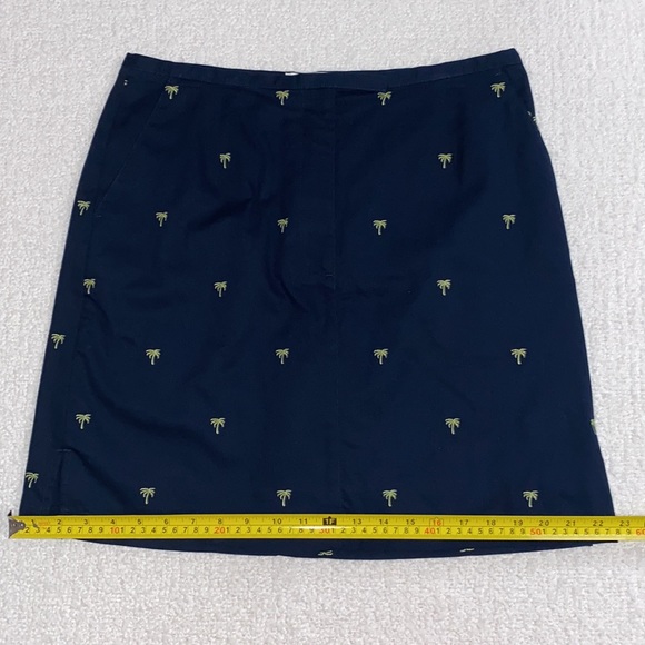 LizGolf Navy Blue with Palm Trees Golf Skort Skirt Size 12 🌴LIKE NEW!🌴 - Picture 8 of 10